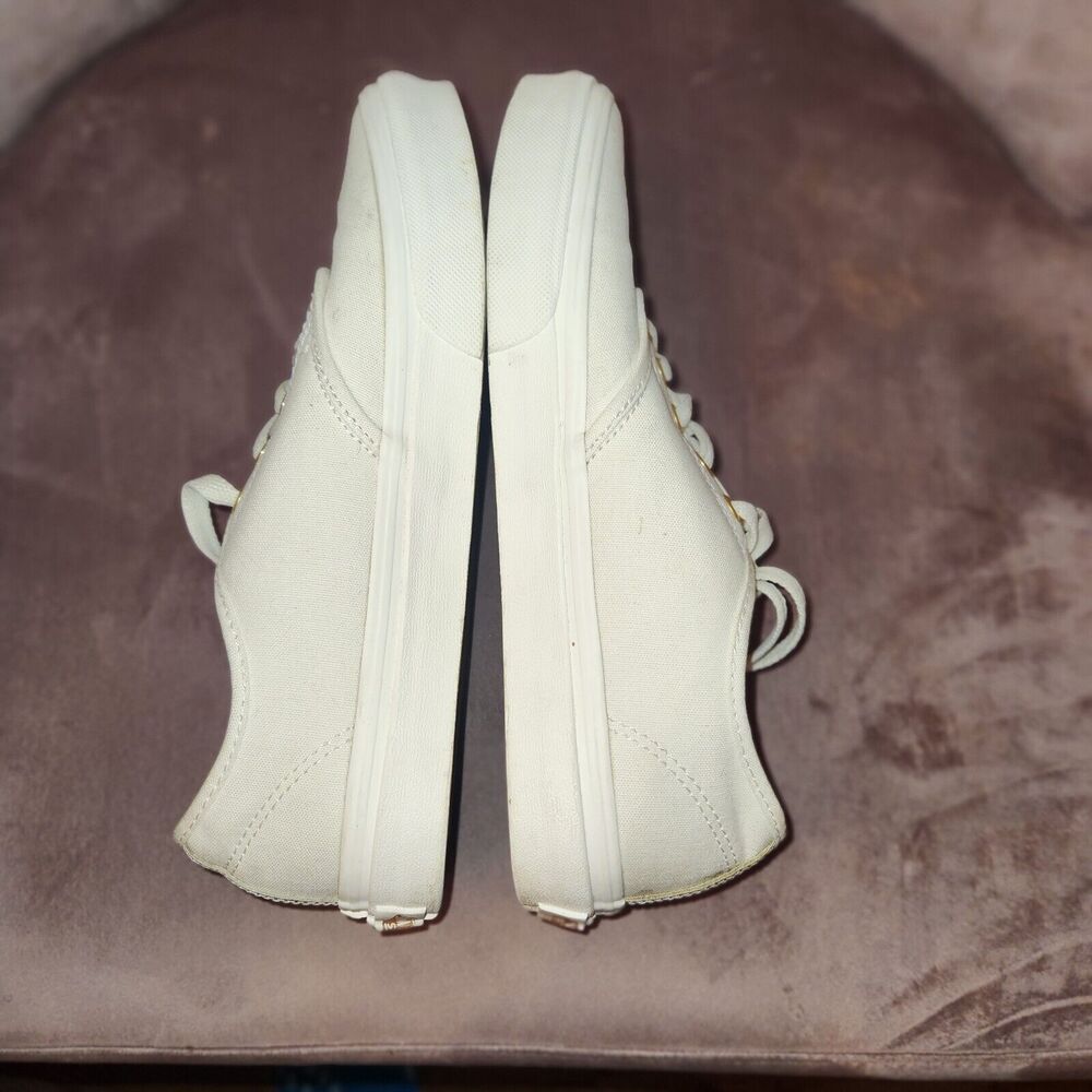VANS Off the Wall 721356 White Sneakers Womens Size 8 Camden Stripe Metallic - Picture 5 of 8